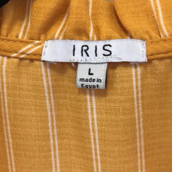 IRIS yellow top with beautiful ruffle details - Picture 2 of 5